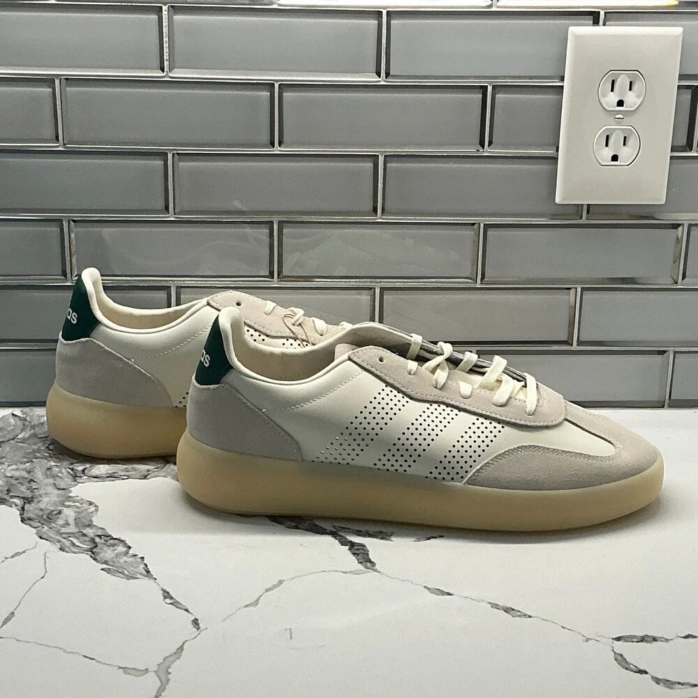 Adidas Barreda Decode V2 Men's White Suede Casual Sneakers‎ Shoes Size 12